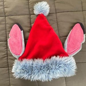 Disney Parks Stitch Ear Santa Hat